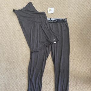 NWT Calvin Klein gray pajama set
